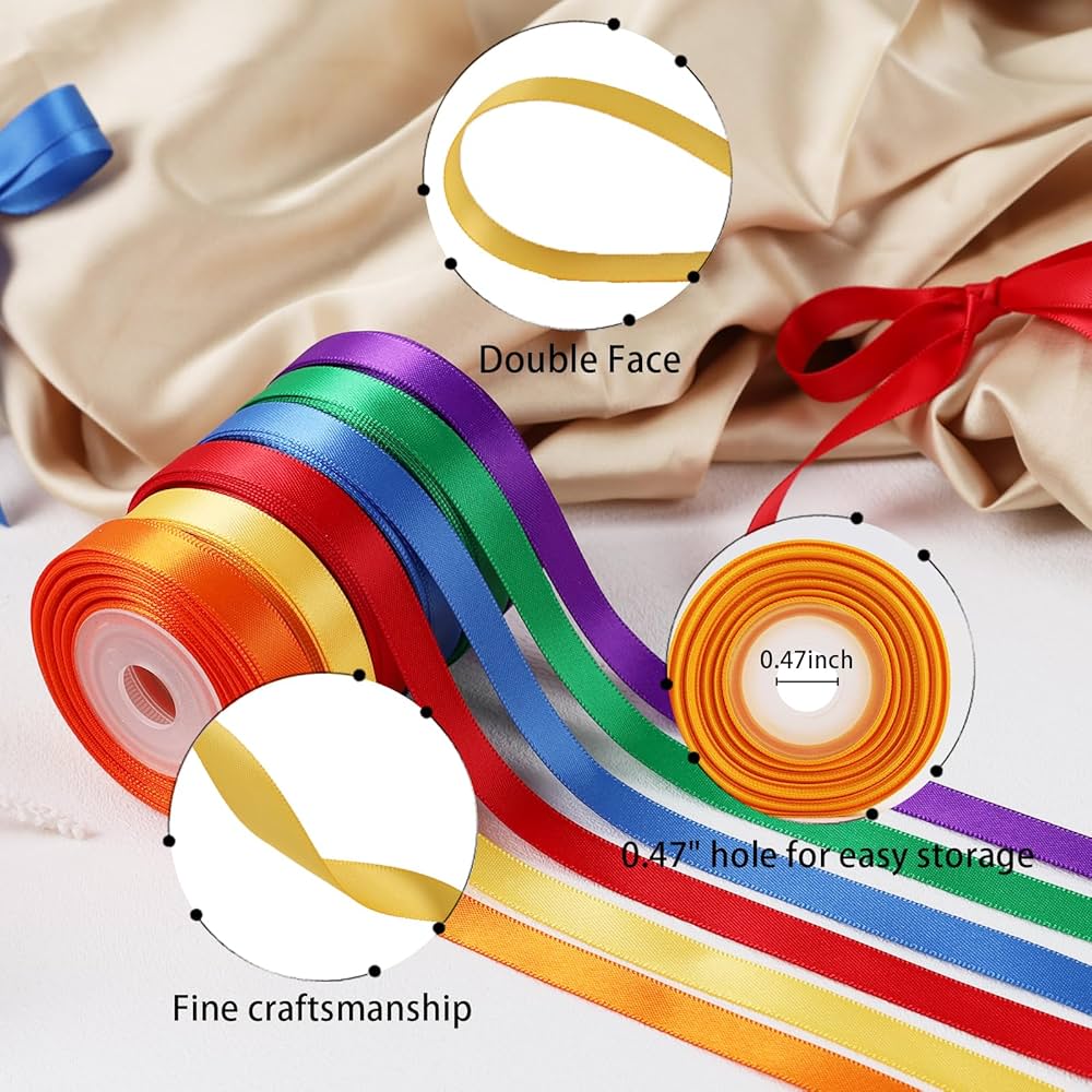 Amazon.com: LaRibbons 3/8 Inch 100 Yard Satin Ribbon for